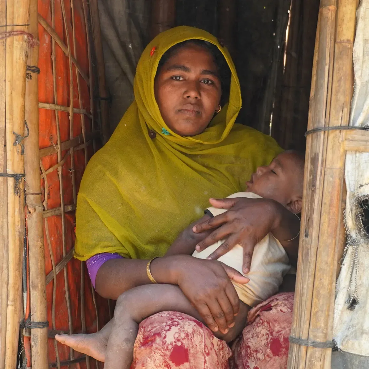 A woman supported by CBB Canada to rebuild her family's life